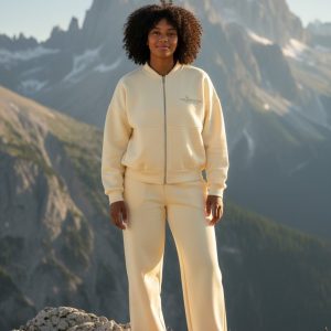Ladies tracksuit 2 piece wide leg