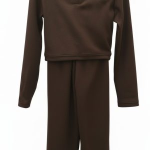Ladies Cropped Sweatpants Top & Sweatpants 2 piece